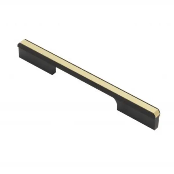 Maner Model Monus, 160 mm, Finisaj Negru Mat/Auriu