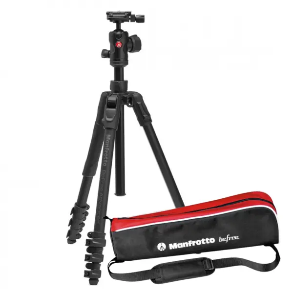 Manfrotto BeFree AS lever kit trepied cu geanta