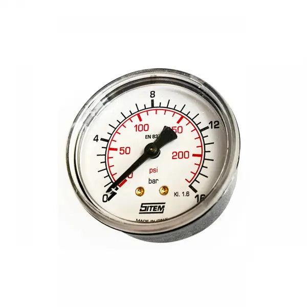 Manometru diametru 50 mm, 16 bar cu racord posterior 1/4", FIAC Italy