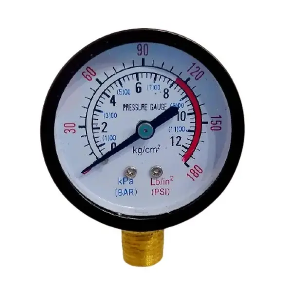 Manometru Hidrofor, Radial, Presiune 0-12 bari,Racord 1/4”, premium universal