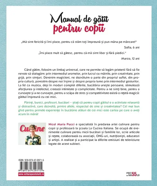 Manual de gatit pentru copii | Nicol Maria Pucci