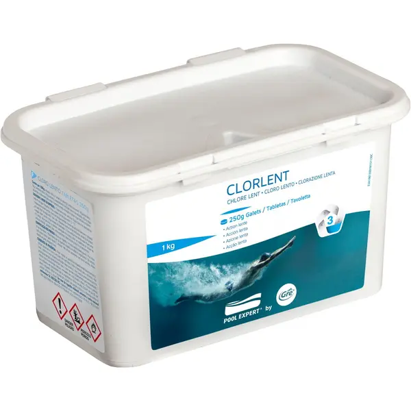 ManufacturGre Clor lent 1 Kg tablete 250 g