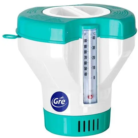 ManufacturGre Dozator plutitor piscina ManufacturGre 40070, pentru tablete de 200 g, cu termometru incorporat