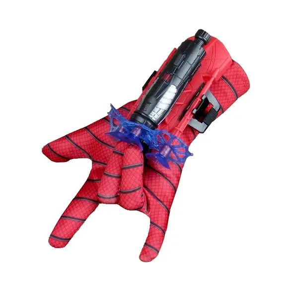Manusa cu lansator Spiderman pentru copii cu ventuze