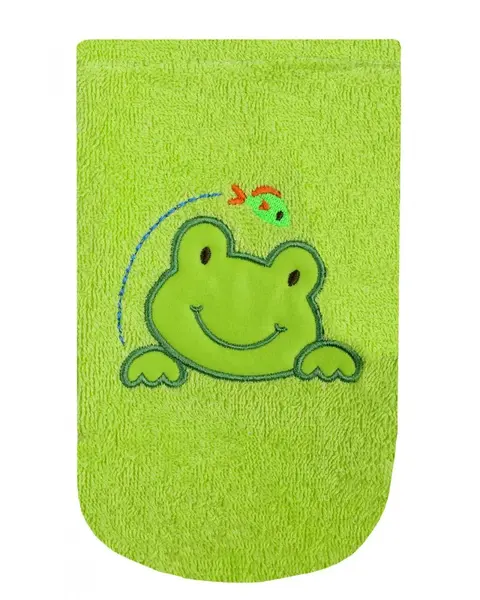 Manusa pentru baita cu broderie Green Frog