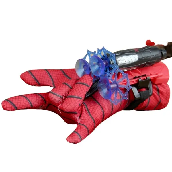 Manusa Spiderman pentru copii DEPOX , cu trei ventuze, rosie, marime universala