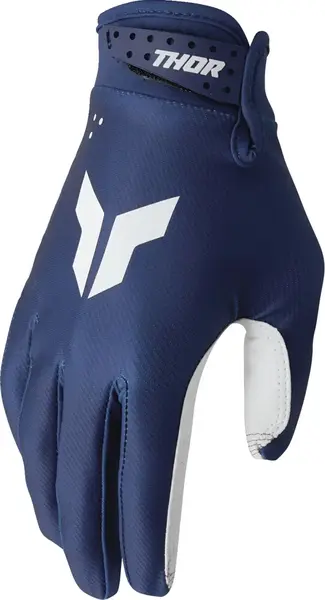 Manusi atv cross Thor Launchmode Navy, culoare albastru alb, marime XS