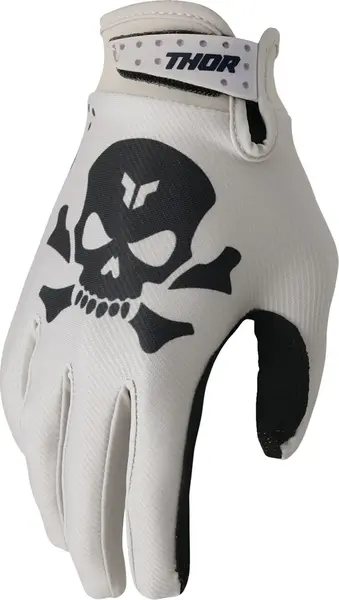 Manusi atv cross Thor Launchmode Sand, culoare gri negru, marime 2XL