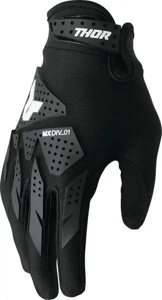 Manusi atv cross Thor Launchmode XP, culoare negru alb, marime 4XL
