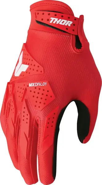 Manusi atv cross Thor Launchmode XP, culoare rosu negru, marime M