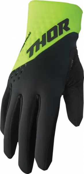 Manusi atv cross Thor Spectrum pentru vreme rece, culoare negru verde, marime M