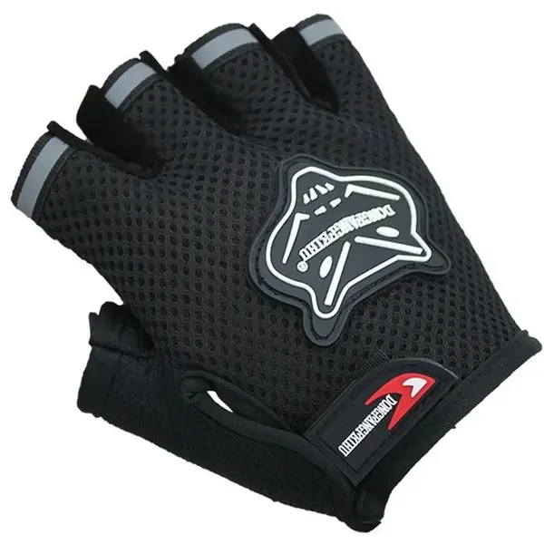 Manusi ciclism FIXATO pentru Bicicleta si Fitness cu protectie palma, din Material Respirabil, marime universala, Negre