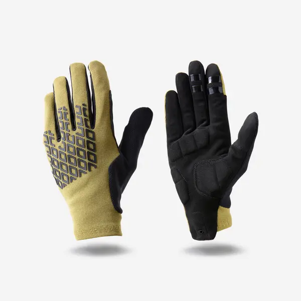 Mănuși ciclism MTB Confort 500 Kaki