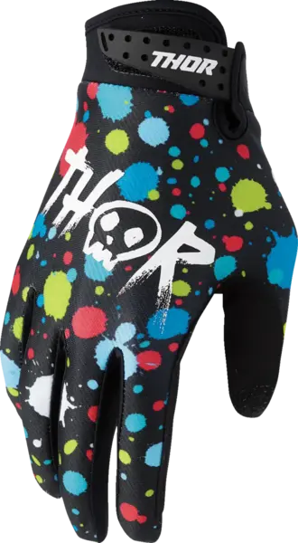 Manusi copii atv cross Thor LaunchMode Splat, culoare multicolor, marime YL