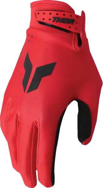Manusi copii atv cross Thor LaunchMode Split, culoare rosu, marime YL