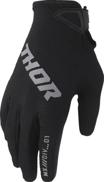 Manusi copii atv cross Thor LaunchMode Static, culoare negru, marime YXS