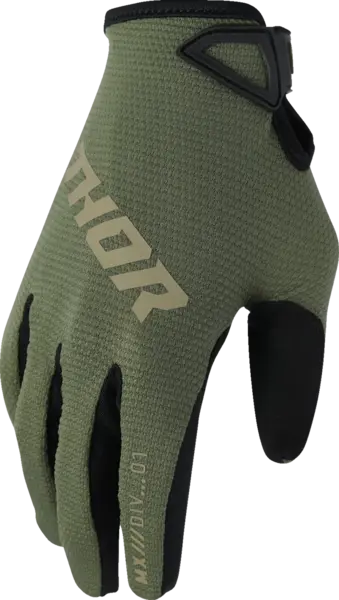 Manusi copii atv cross Thor LaunchMode Static, culoare verde, marime YL