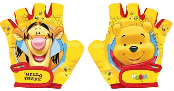 Mănuși de bicicletă pentru copii BIKE SPORT - Winnie The Pooh, galben