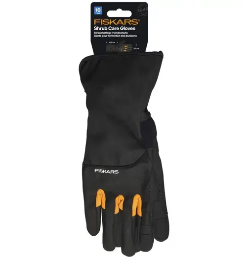 Manusi de gradina Fiskars 1071153, marimea 10 (Negru)