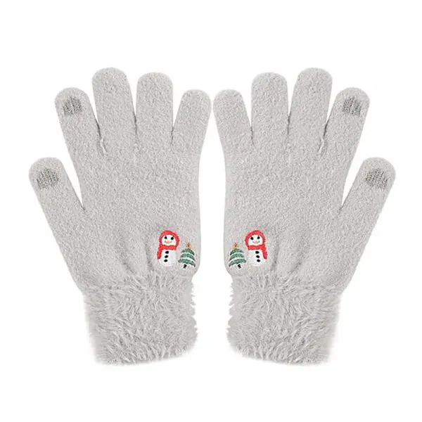 Manusi De Iarna Tactile Dama Techsuit ST0011, Marime 17cm, Gri