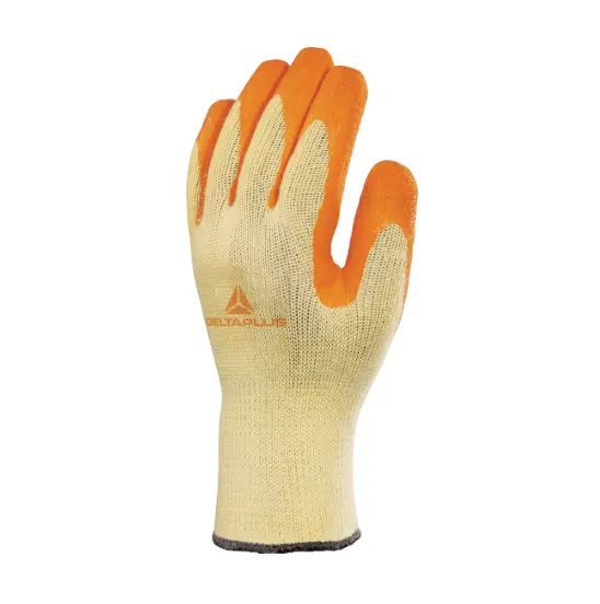 Manusi de protectie antitaiere imersate in latex, culoarea galben, Delta Plus, VE730 11, GALBEN-PORTOCALIU
