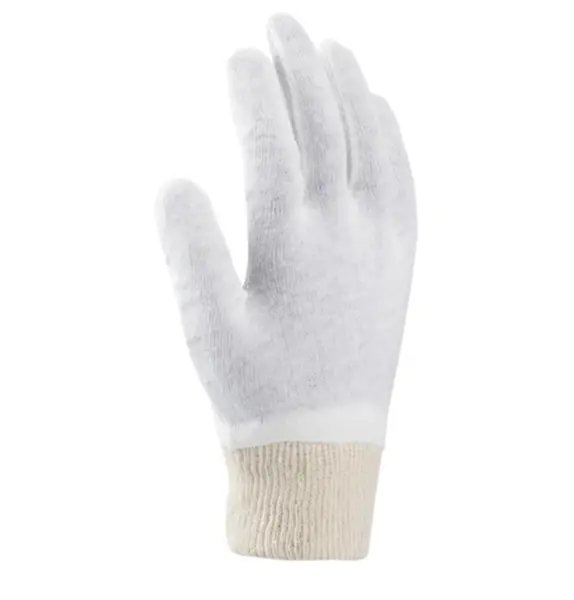 Manusi de protectie din bumbac Ardon COREY, culoarea alb, tricot fin 7, ALB