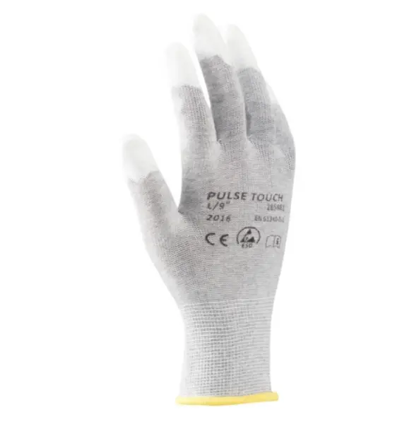 Manusi de protectie statica Ardon PULSE TOUCH ESD, culoarea gri, cu poliuretan la degete 11, GRI