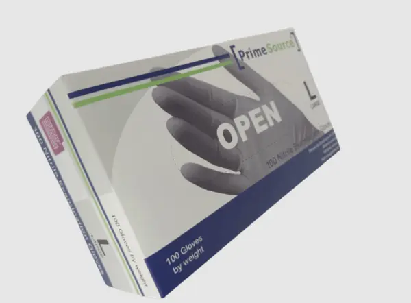 Manusi de unica folosinta negre nitril, culoarea negru, nepudrate, 100 bucati cutie, Prime Source L, NEGRU
