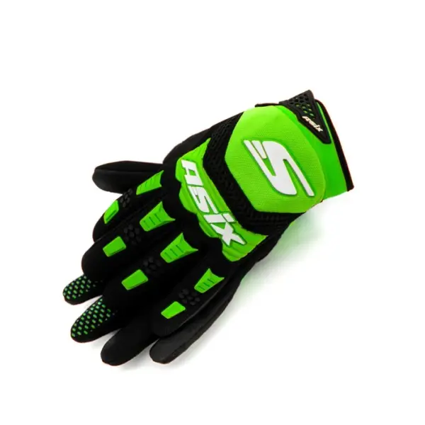 Manusi enduro atv cross Asix AS3 Junior, culoare verde lime, marime YS