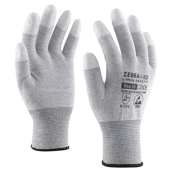 Manusi ESD antistatice fibra carbon degete imersate poliuretan Rock Safety Marime 8 Manusi ESD antistatice fibra carbon degete imersate poliuretan Rock Safety Marime 8