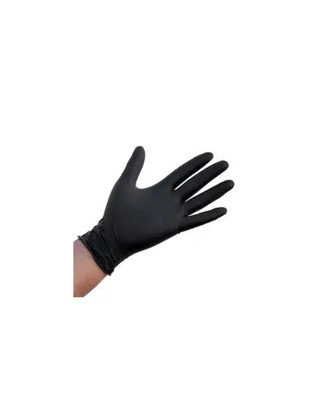 Manusi examinare nitril nepudrate negre S 100 buc