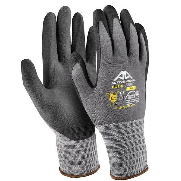 Mănuși montaj nylon/spandex palmă imersată microspumă nitril Active Gear Mănuși montaj nylon/spandex palmă imersată microspumă nitril Active Gear marimea 8