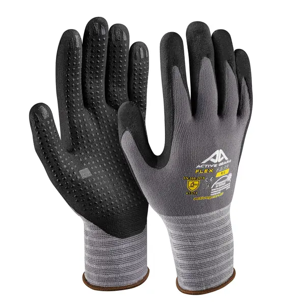 Manusi montaj palma imersata microspuma nitril si picouri Active Gear Marime 8 Manusi montaj palma imersata microspuma nitril si picouri Active Gear Marime 8