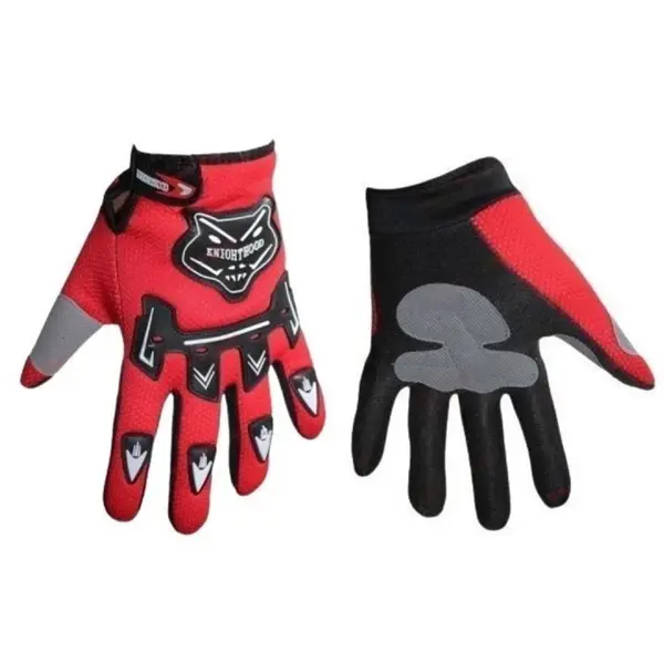 Manusi Moto ATV Bicicleta, Cu Protectie Avansata, Anti-Alunecare, Touchscreen, Respirabile, Rezistente la Socuri si Abraziune, FIXATO, Rosu