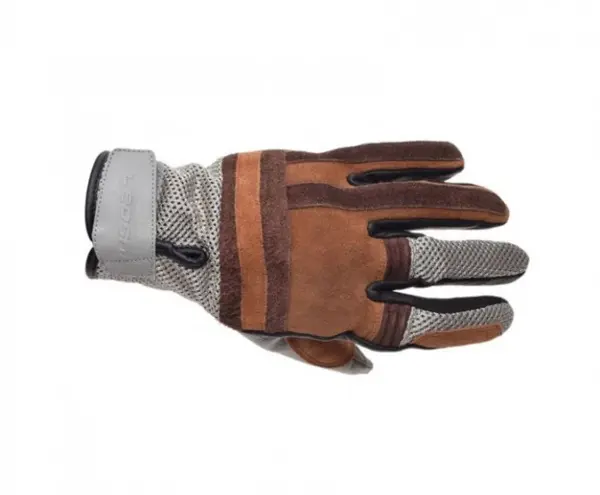 Manusi moto vintage Leoshi, culoare maro, marime S