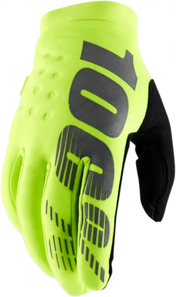 Manusi motocross 100% BRISKER culoare galben negru marime M