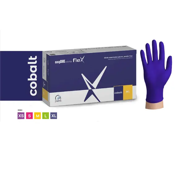 Manusi Nitril Nepudrate EasyCare 100 Buc Marime L Cobalt - Everin