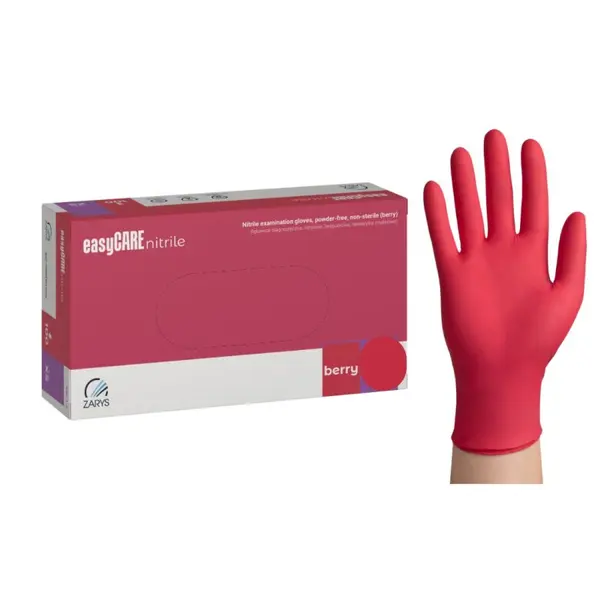 Manusi Nitril Nepudrate EasyCare 100 Buc Marime XS Berry - Everin