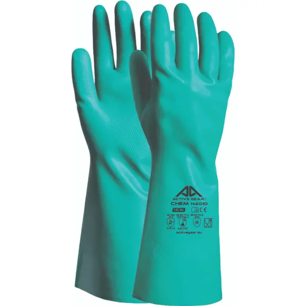 Manusi pentru protectie chimica din nitril verde Active Gear Marime 7 Manusi pentru protectie chimica din nitril verde Active Gear Marime 7