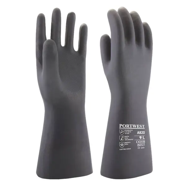 Manusi protectie chimica antiacide neopren 38cm Portwest Marime 10 Manusi protectie chimica antiacide neopren 38cm Portwest Marime 10