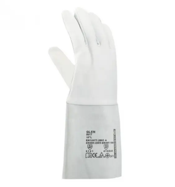 Manusi protectie sudori piele capra, culoarea alb, 35cm, Ardon GLEN 10, ALB