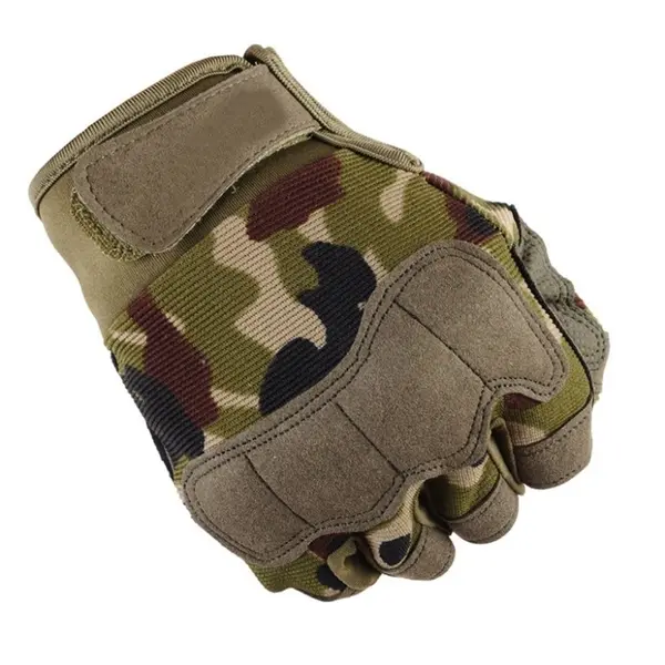 Manusi Sport, Fitness, CrossFit, Ciclism, Alpinism, Camuflaj Army Green, Marimea L