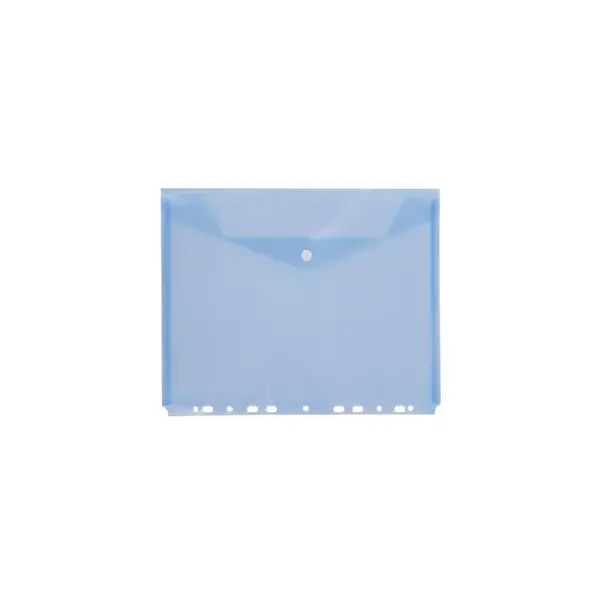 Mapa A4 plastic transparent albastru cu capsa si perforatii D.Rect Mapa A4 plastic transparent albastru cu capsa si perforatii D.Rect