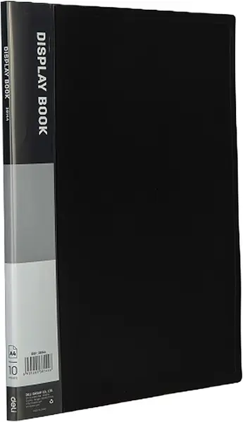 Mapa cu 10 de buzunare Deli Classic - E38144, A4, neagra