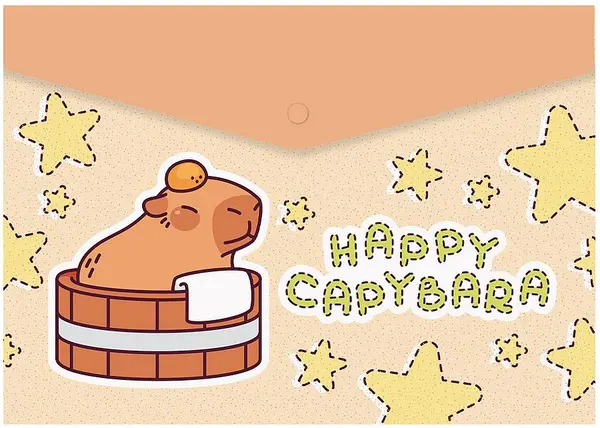 Mapă cu capsă Spree Capybara - A5, sortiment