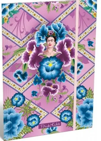 Mapa cu elastic A4 Lizzy Card - Frida Kahlo Purpura