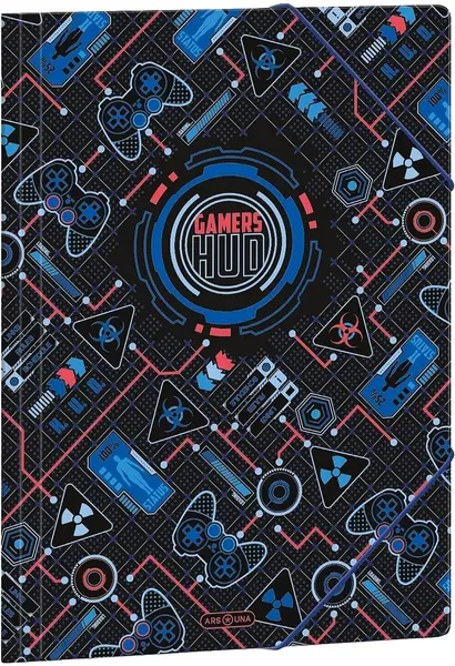 Mapă cu elastic Ars Una Gamers HUD - A4