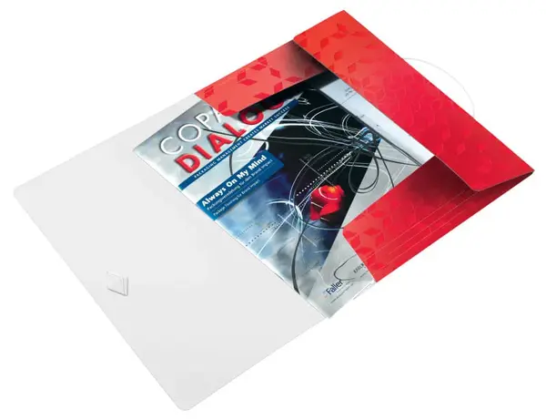 Mapa cu elastic Leitz WOW, PP, reciclabil, A4, 150 coli, rosu Mapa cu elastic Leitz WOW, PP, reciclabil, A4, 150 coli, rosu