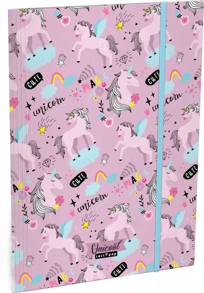 Mapa cu elastic Lizzy Card A4 - Uni Cool Magic, Lollipop