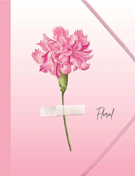 Mapă cu elastic Spree Floral - A4, sortiment